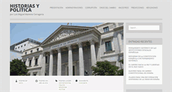 Desktop Screenshot of historiasypolitica.com